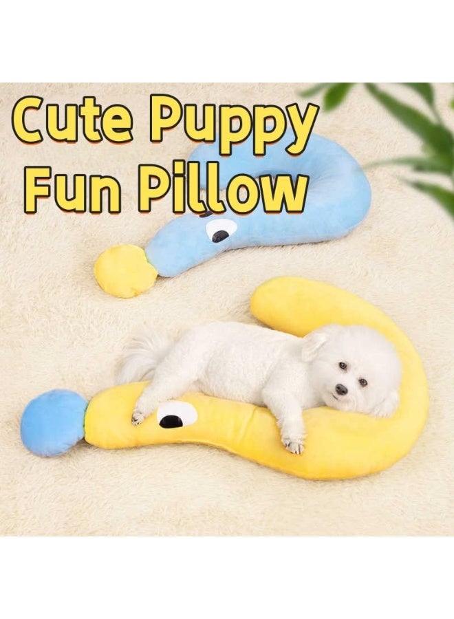 Cute Pet Pillow for Dogs and Cats, Universal Neck Support Cushion, Soft and Comfortable, Multi-Functional Washable Pillow for Small and Large Pets - Neck Pillow u0026 Cuddle Cushion - Image 2